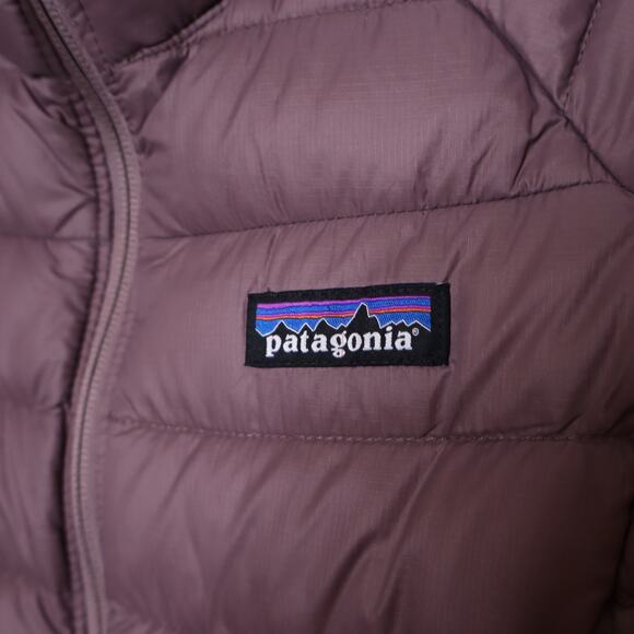 PATAGONIA Down Sweater Jacket Dulse Mauve Puffer Long Sleeve Women's XS - Picture 9 of 16